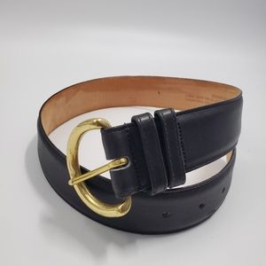 Coach Black Genuine Leather Belt, Vintage 29 inch
